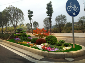 道路绿化景观设计效果图