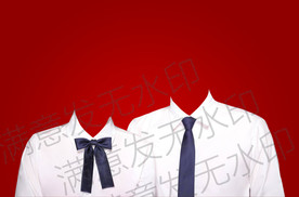 结婚证件照领带领结高清