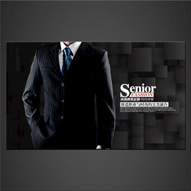 西服海报