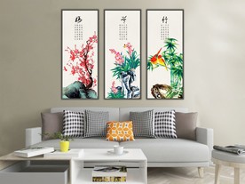 梅兰竹菊装饰画