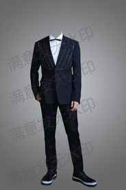 男士西装全身职业照