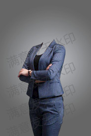 女性证件照半身西装正装形象照