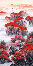 鸿运当头风水画