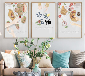 北欧ins餐厅装饰画