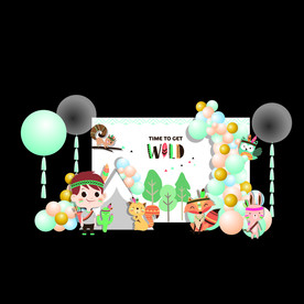 森系印第安主题签到迎宾合影舞台