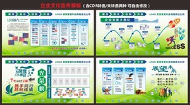 公司简介宣传展板企业文化墙