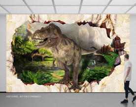 恐龙立体墙