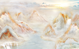 大理石山水背景图