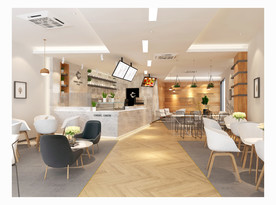 奶茶店室内效果图