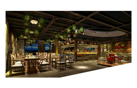 音乐餐厅效果图