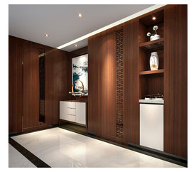 中式玄关效果图