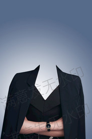 女性证件照全身