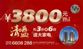 高端房地产 展板画面