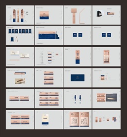 蓝金高端豪宅VI导视系统