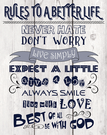 木板木纹英文挂板