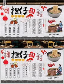 担仔面背景墙