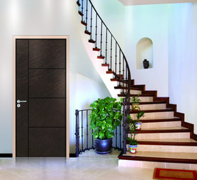 铝木生态门高清室内背景效果图