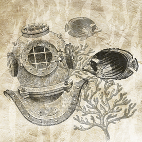 航海帆船欧式复古装饰画