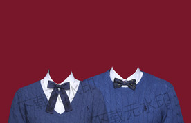 结婚证件照毛衣冬季服装