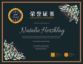 经典证书/文凭模板 荣誉证书