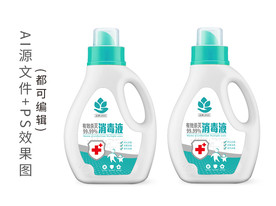 消毒液 洗衣液包装 包装瓶设计