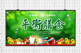 平衡膳食展板