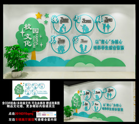 校园文化德智体美劳形象墙