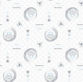 大牌几何圆形字母格子