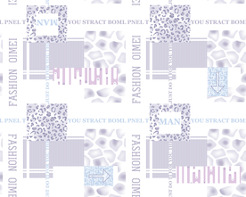 大牌抽象字母豹纹乱花格子