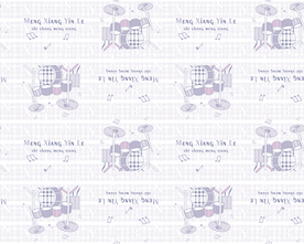 大牌抽象乐器格子