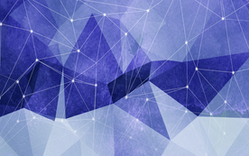 抽象几何线条背景背饰画