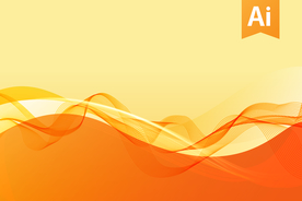 橙黄背景展板