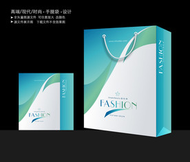 绿色手提袋 手提袋设计 手提袋