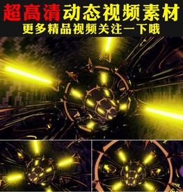 3D圆形隧道穿梭歌舞节目视频