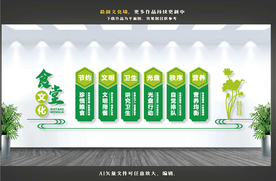 食堂餐厅文化墙