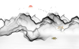 水墨山水画