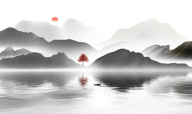 水墨山水画图片
