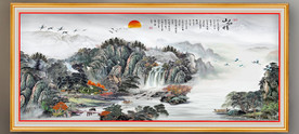 原创水墨山水风景画装饰画