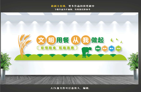 食堂文化墙 餐厅文化