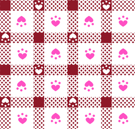 大牌可爱卡通格子