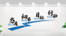 企业文化墙励志标语