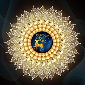 抽象欧式花纹装饰挂画