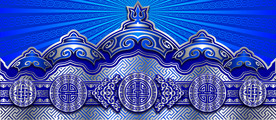 精美蒙古包PSD矢量加微信
