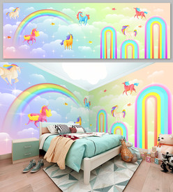 儿童房全屋壁画