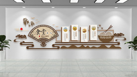 中国风食堂文化墙