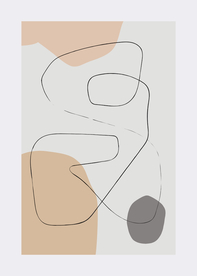 抽象几何线条装饰画