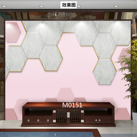 五边形 几何 科技 粉色