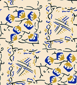 服装新款抽象树枝鸟