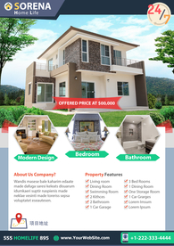 房地产酒店民宿短租中介海报传单