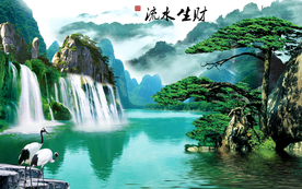 山水画 水墨山水画 意境山水画